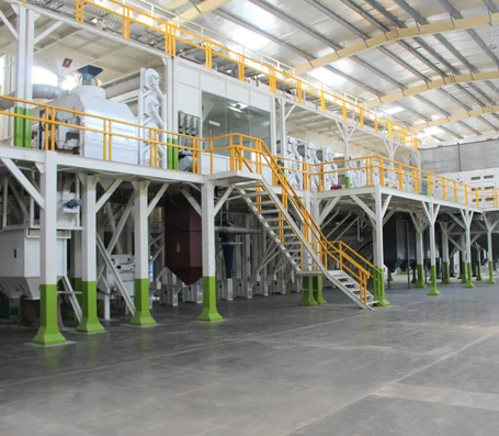 Modern rice milling line at Patran Foods